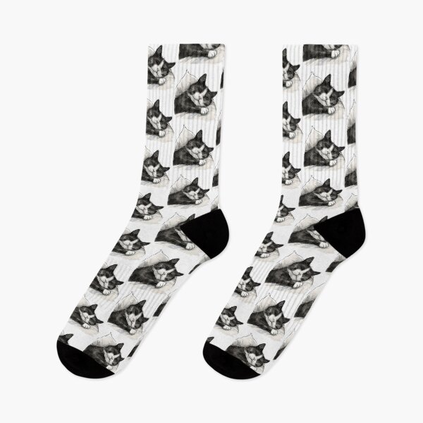 Item preview, Cat | Black & White Cat | Minimal Pet Aesthetic Art designed and sold by Mandayartstudio.