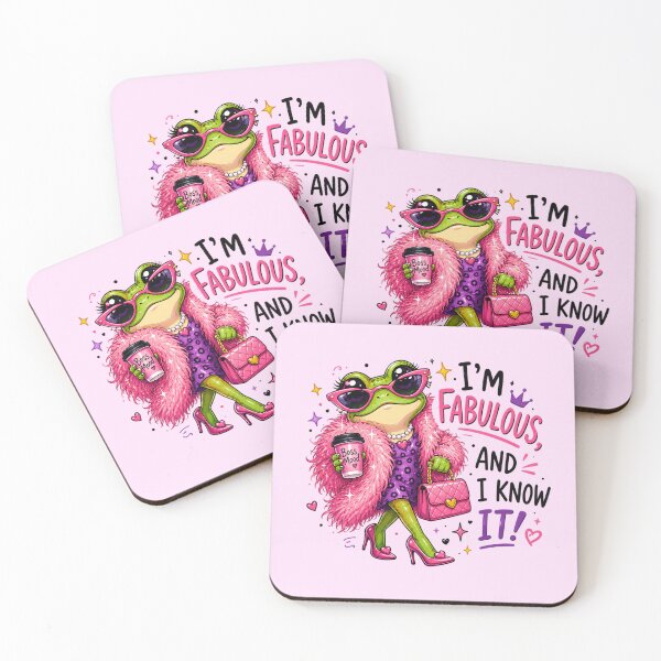 Item preview, I'm Fabulous And I Know It Frog - Cute Sassy Boss Mood Art designed and sold by FrescoDesign.