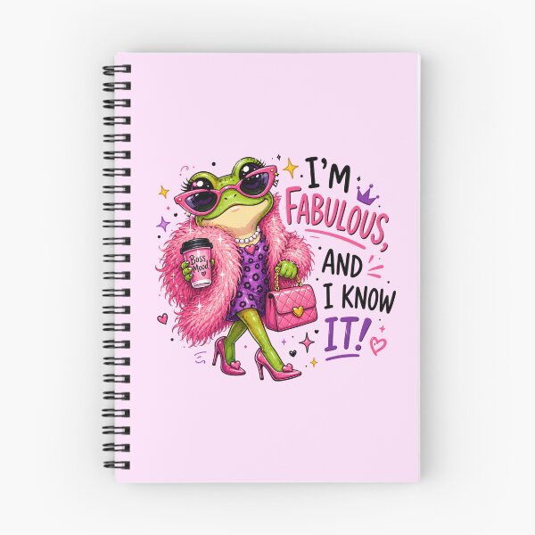 Item preview, I'm Fabulous And I Know It Frog - Cute Sassy Boss Mood Art designed and sold by FrescoDesign.