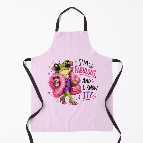 Item preview, I'm Fabulous And I Know It Frog - Cute Sassy Boss Mood Art designed and sold by FrescoDesign.