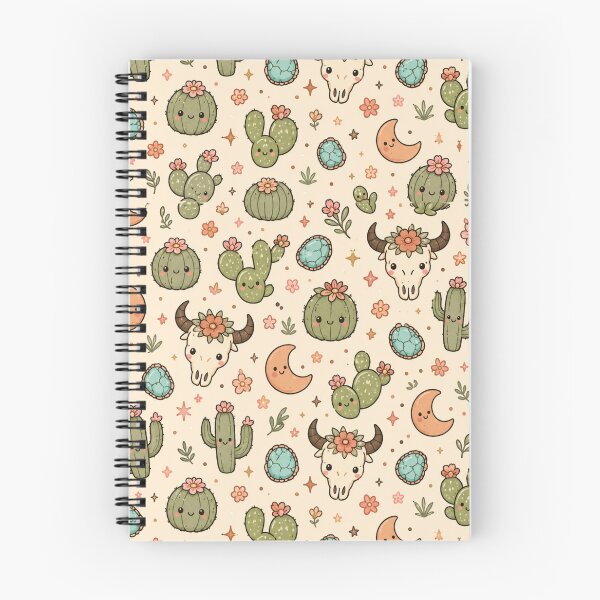 Item preview, Cute Desert Skull Cactus Seamless Pattern Design designed and sold by Fanverse Merchandise.