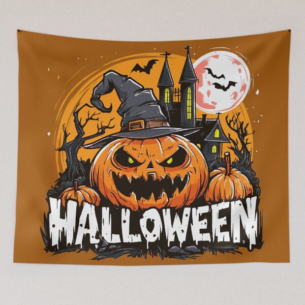 Item preview, Pumpkin Under the Moonlight Halloween designed and sold by RichardRags.