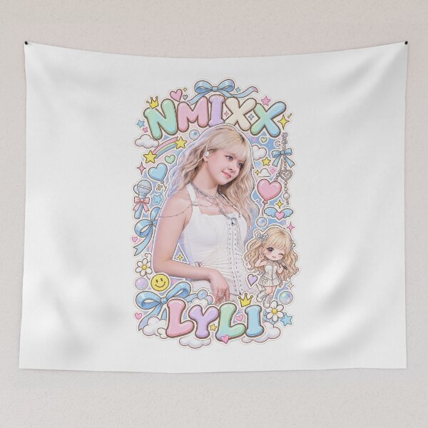 Item preview, LILY NMIXX Heavy Serenade Fanart – Pastel Kpop Merch Design designed and sold by Valereekmerch.
