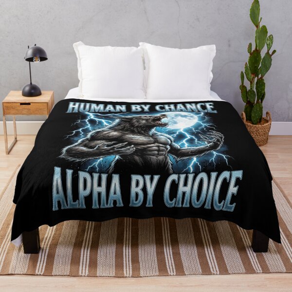 Item preview, Funny Alpha Wolf Meme Human By Chance Alpha Choice designed and sold by MOONE FLOWER.