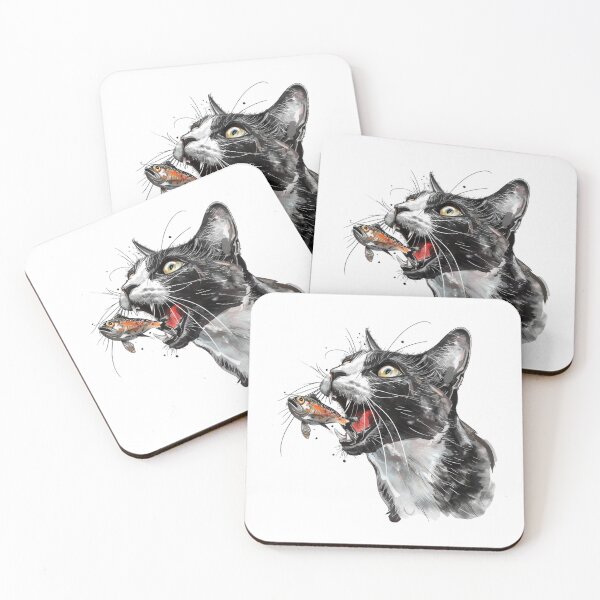 Item preview, Cat | Black & White Cat | Minimal Pet Aesthetic Art designed and sold by Mandayartstudio.