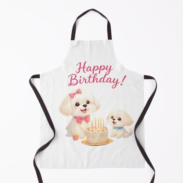 Item preview, Cute Maltese Dog Happy Birthday Art designed and sold by Kedspicedesign.