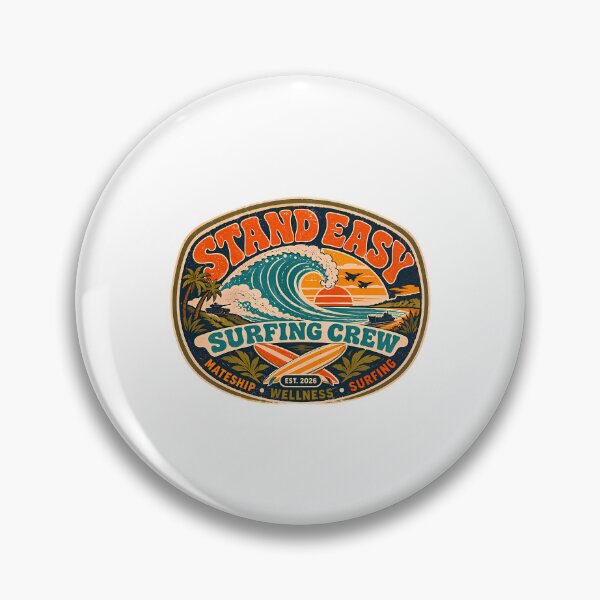 Item preview, Stand Easy Veteran Surf Club Logo Sunshine Coast - Craig'S Retro Horizontal Variant designed and sold by baleigh-mallon.