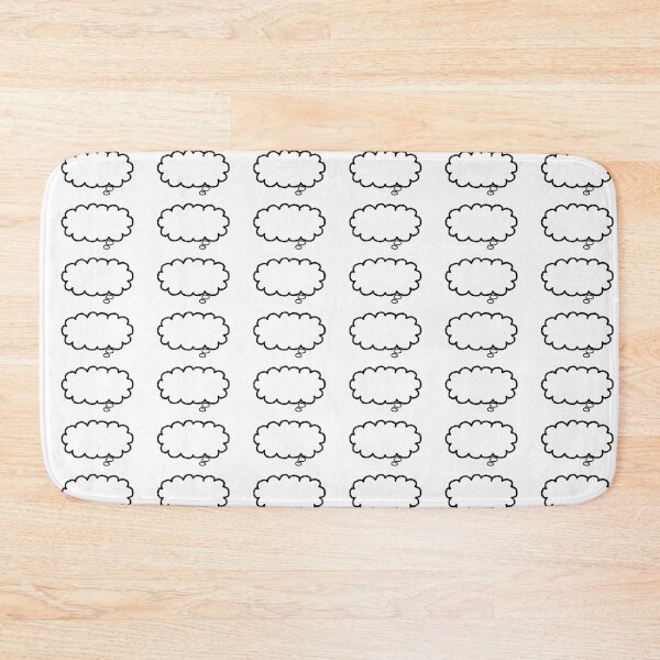Item preview, Hand Drawn Thought Cloud Bubble - Minimalist Line Art Doodle designed and sold by somimalikkk.