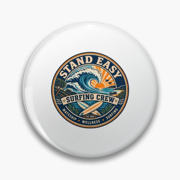 Item preview, Stand Easy Veteran Surf Club Logo Sunshine Coast - Craig'S Retro Variant designed and sold by baleigh-mallon.