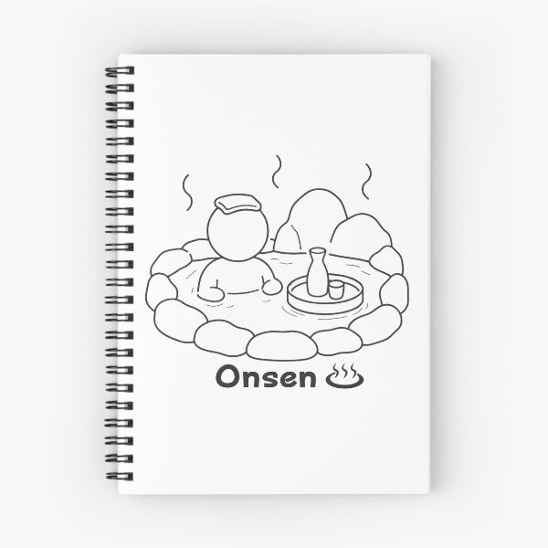 Item preview, Japanese Onsen & Sake – Outdoor Hot Spring Pictogram designed and sold by japan-picto.