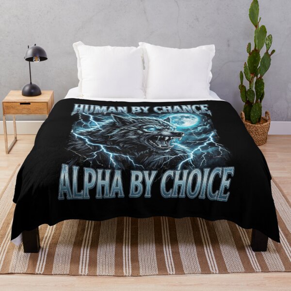 Item preview, Funny Alpha Wolf Meme Human By Chance Alpha Choice designed and sold by MOONE FLOWER.