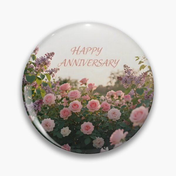 Item preview, Happy Anniversary – Romantic Spring Garden Love designed and sold by Nomad-Maynard.