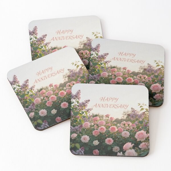 Item preview, Happy Anniversary – Romantic Spring Garden Love designed and sold by Nomad-Maynard.