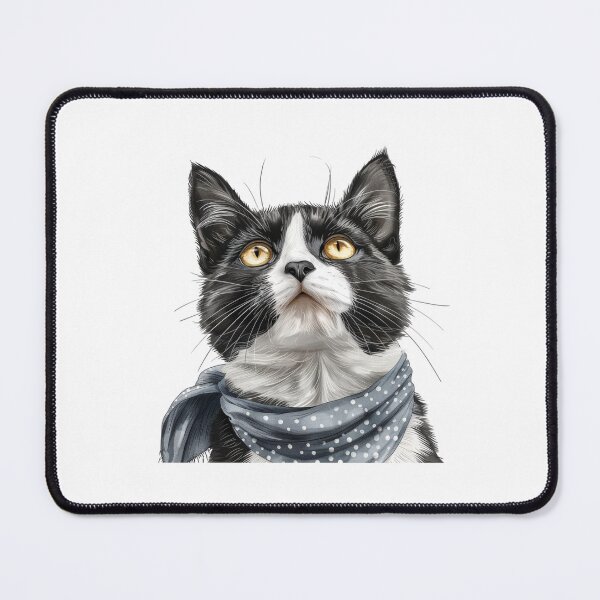 Item preview, Cat | Black & White Cat | Minimal Pet Aesthetic Art designed and sold by Mandayartstudio.