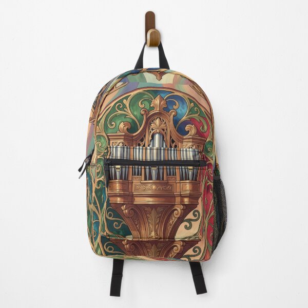 Item preview, Pipe Organ Colorful Art Nouveau Illustration designed and sold by pinkal.