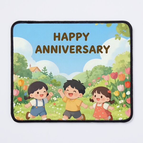 Item preview, Happy Anniversary – Romantic Spring Garden Love designed and sold by Nomad-Maynard.