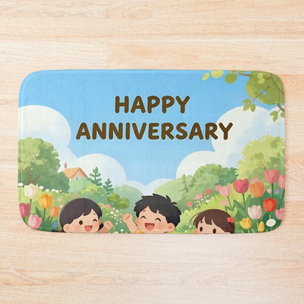 Item preview, Happy Anniversary – Romantic Spring Garden Love designed and sold by Nomad-Maynard.
