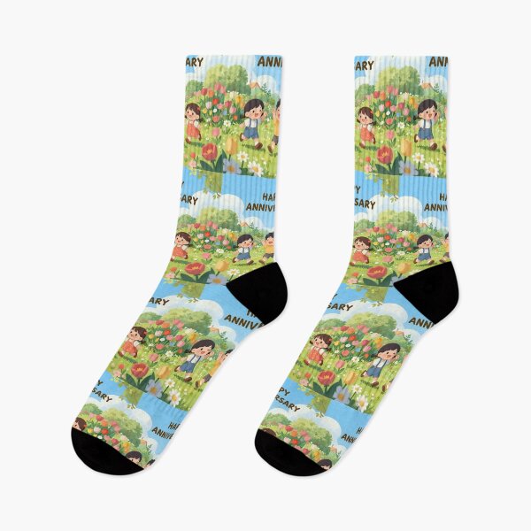 Item preview, Happy Anniversary – Romantic Spring Garden Love designed and sold by Nomad-Maynard.
