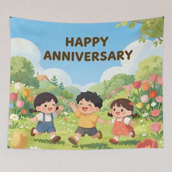 Item preview, Happy Anniversary – Romantic Spring Garden Love designed and sold by Nomad-Maynard.