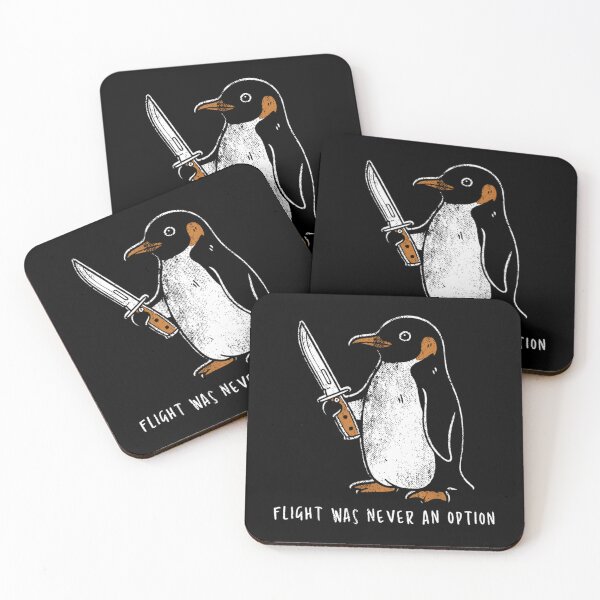 Item preview, Flight Was Never An Option Funny Penguin With Knife designed and sold by loera-emelina.