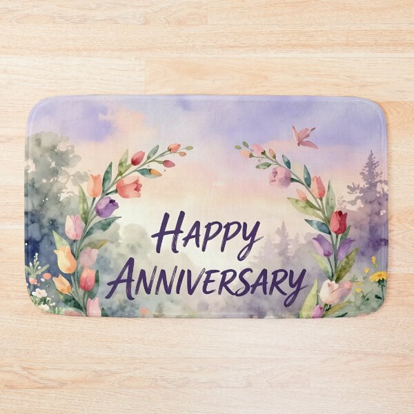 Item preview, Happy Anniversary – Romantic Spring Garden Love designed and sold by Nomad-Maynard.