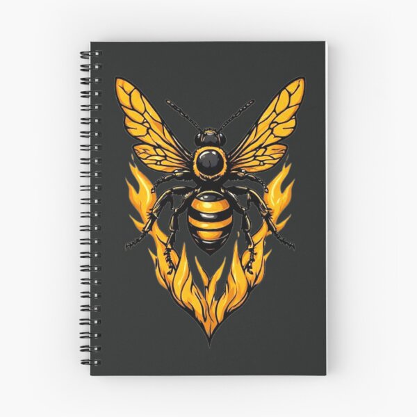 Item preview, Fiery Hornet Emblem - Edgy Fire Bee Streetwear_01 designed and sold by Shift-Bloom.