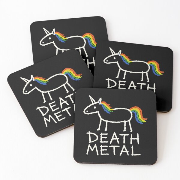 Item preview, Funny Unicorn Death Metal  Rainbow Metalhead Tee designed and sold by loera-emelina.