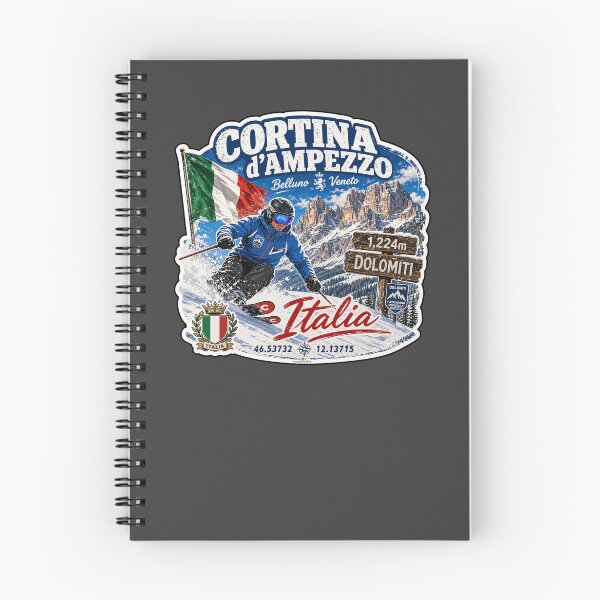 Item preview, Cortina d'Ampezzo Italy Italia Ski Skiing Dolomites Sticker TShirt 04 designed and sold by OuterShellUK.