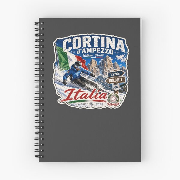 Item preview, Cortina d'Ampezzo Italy Italia Ski Skiing Dolomites Sticker TShirt 05 designed and sold by OuterShellUK.