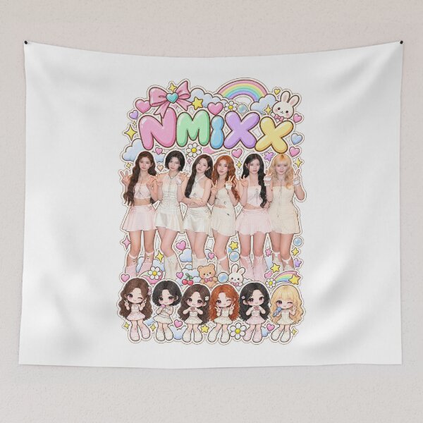 Item preview, NMIXX Cute Kpop Merch Design – Heavy Serenade Fanart designed and sold by Valereekmerch.