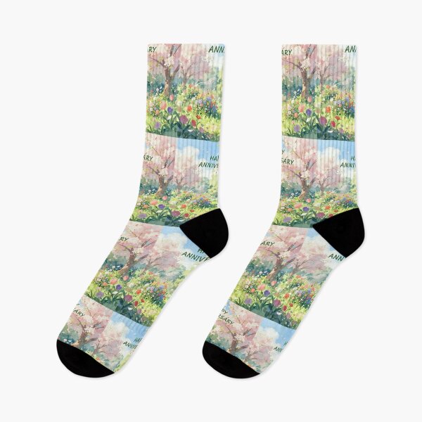 Item preview, Happy Anniversary – Romantic Spring Garden Love designed and sold by Nomad-Maynard.