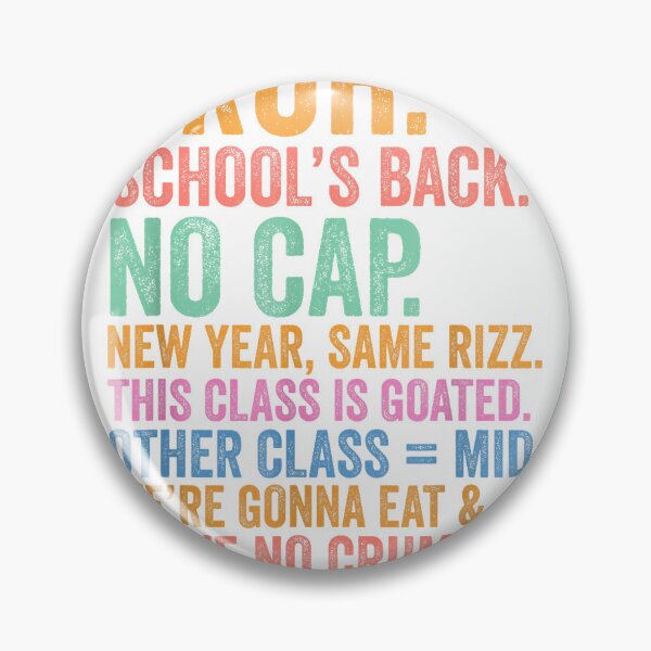 Item preview, Bruh Teacher Back to School New Year Same Rizz Class Goated T-Shirt designed and sold by MithiOsh.