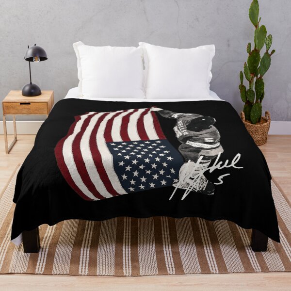 Item preview, Vintage Patriot Hockey Player Flag designed and sold by TracenNgf.