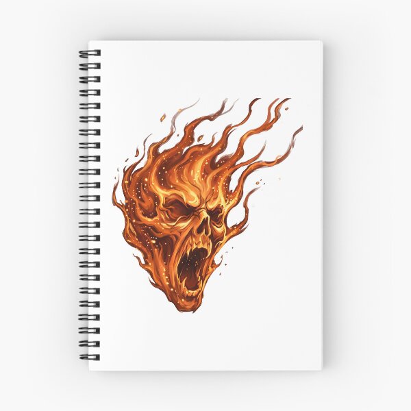 Item preview, Scary Halloween ghost face made of fire with screaming expression designed and sold by Marcu Ioachim.