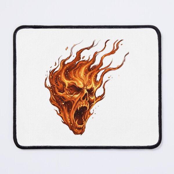 Item preview, Scary Halloween ghost face made of fire with screaming expression designed and sold by Marcu Ioachim.