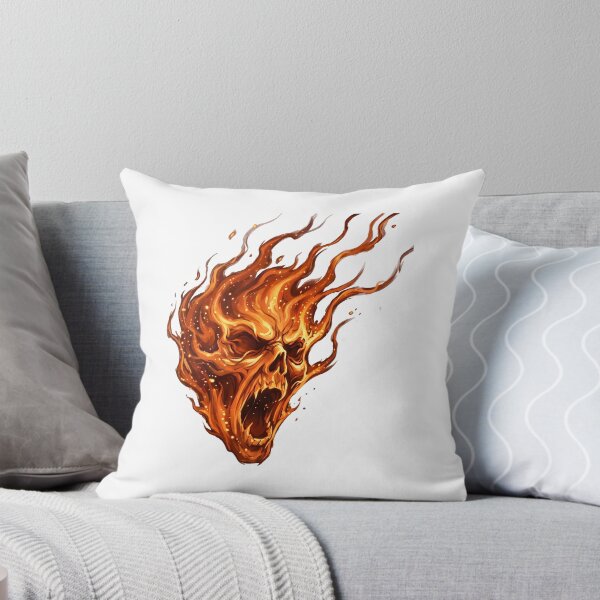 Item preview, Scary Halloween ghost face made of fire with screaming expression designed and sold by Marcu Ioachim.