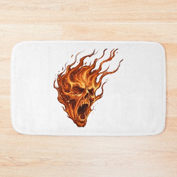 Item preview, Scary Halloween ghost face made of fire with screaming expression designed and sold by Marcu Ioachim.