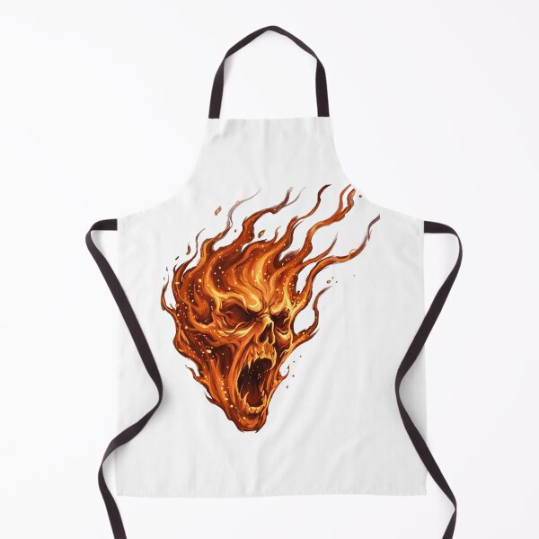 Item preview, Scary Halloween ghost face made of fire with screaming expression designed and sold by Marcu Ioachim.