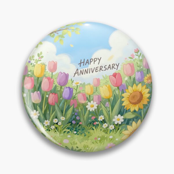 Item preview, Happy Anniversary – Romantic Spring Garden Love designed and sold by Nomad-Maynard.