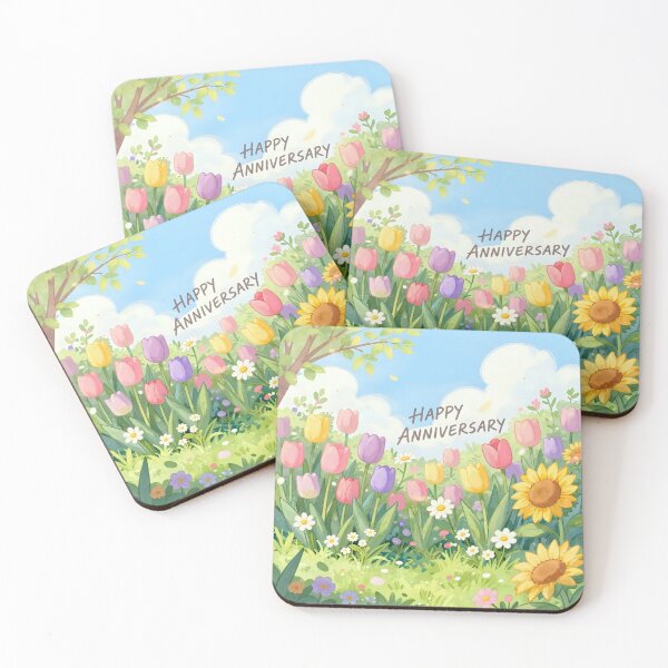 Item preview, Happy Anniversary – Romantic Spring Garden Love designed and sold by Nomad-Maynard.