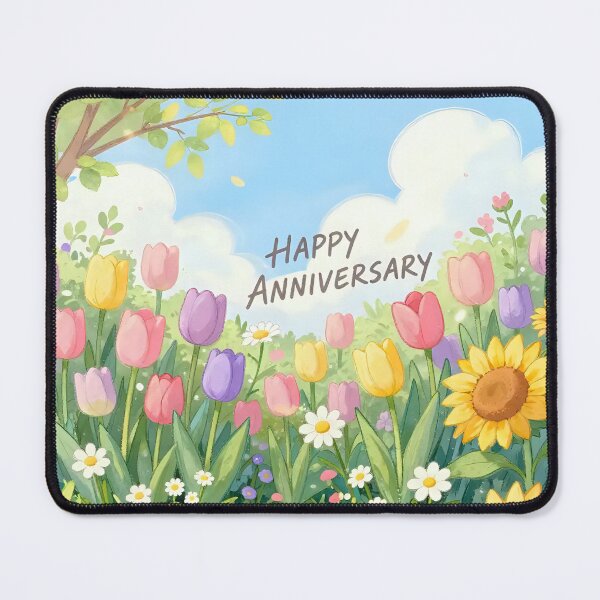 Item preview, Happy Anniversary – Romantic Spring Garden Love designed and sold by Nomad-Maynard.