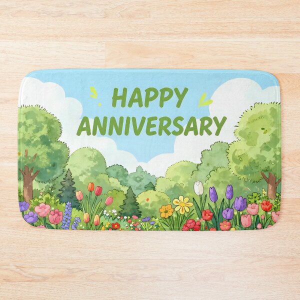 Item preview, Happy Anniversary – Romantic Spring Garden Love designed and sold by Nomad-Maynard.