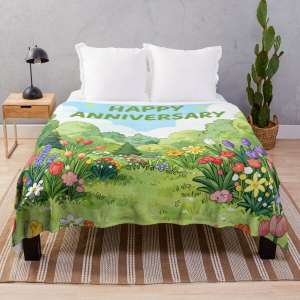 Item preview, Happy Anniversary – Romantic Spring Garden Love designed and sold by Nomad-Maynard.