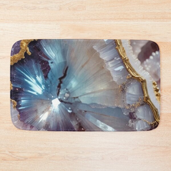 Item preview, Pink & Blue Amethyst Geode with Gold Veins — Luxury Crystal Agate Texture designed and sold by LYAN-STORE.