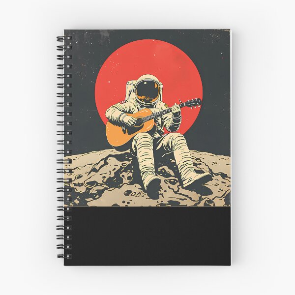 Item preview, astronaut moon guitar designed and sold by PrismePalette.