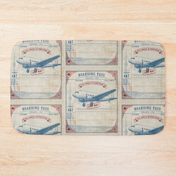 Item preview, Toronto Vintage DC‑3 Mid‑Century Travel Stamp designed and sold by stickercuffs.