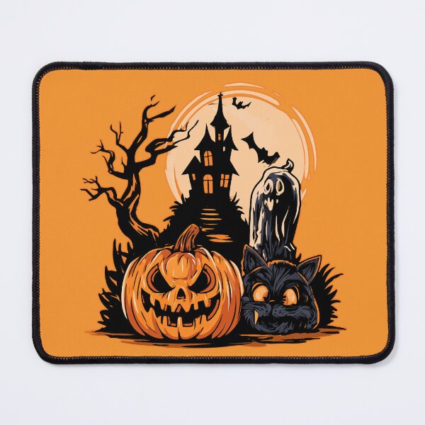 Item preview, Crazy Cat Spooky Pumpkin Halloween designed and sold by RichardRags.