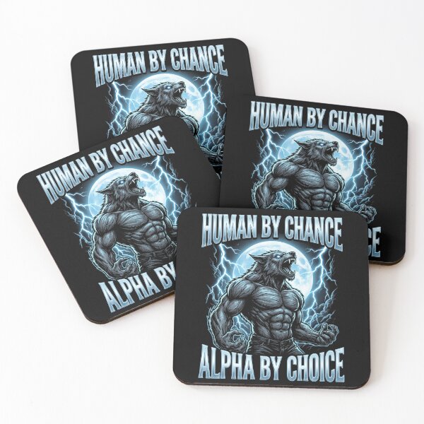 Item preview, Funny Alpha Wolf Meme Human By Chance Alpha Choice  designed and sold by MOONE FLOWER.
