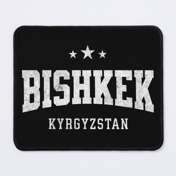 Item preview, Bishkek Kyrgyzstan Vintage Varsity Distressed Retro College Travel Design designed and sold by NiceTeeClub.