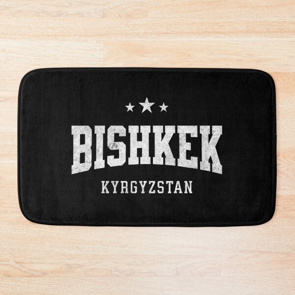 Item preview, Bishkek Kyrgyzstan Vintage Varsity Distressed Retro College Travel Design designed and sold by NiceTeeClub.